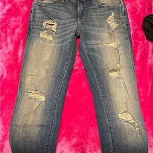 KanCan Ripped Blue Skinny Jeans